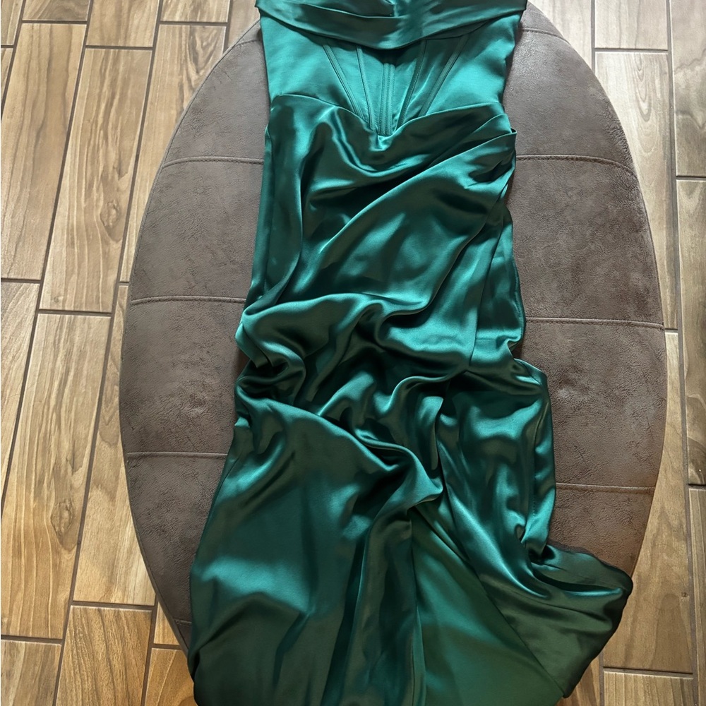 Gianni Bini Green Satin Dress